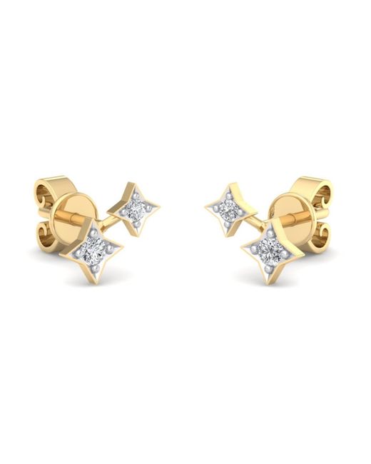 BLOOMTINE | Earth Angel HQ Metallic Illuminess Mini Vermeil Shooting Star Studs