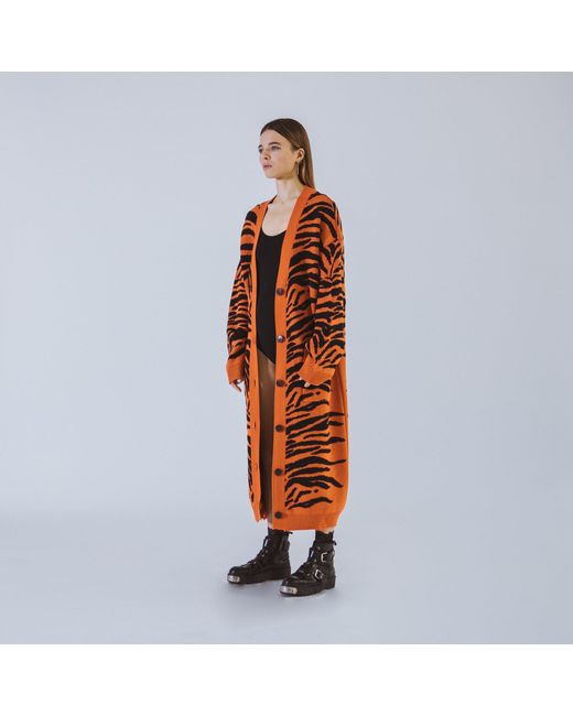 SVETA Milano Brown Wendy Long Cardigan