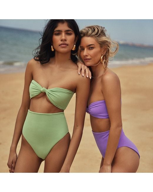 Blake Swimwear Pink High Waist Bikini Bottom