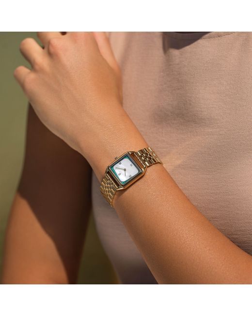 VANNA Metallic Geminus Malachite & Pearl Watch