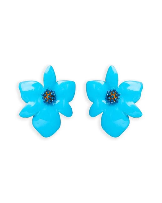 Lavani Jewels Blue Orchid Earrings