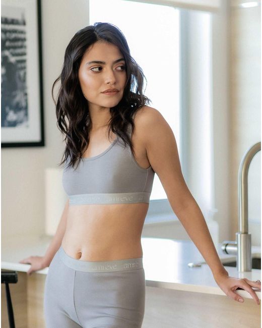 Amrêve Gray Organic Bralette