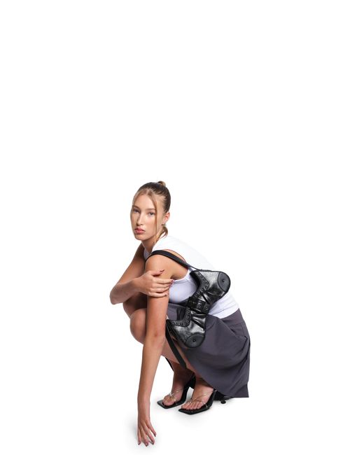 A by Anyah Black Archie Rock City Shoulder Bag