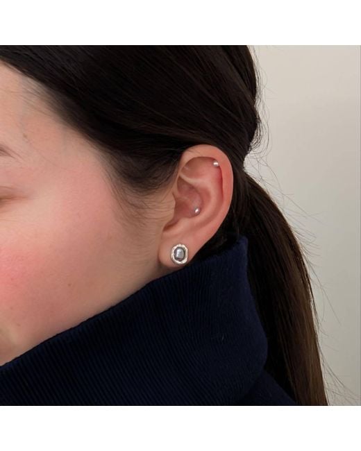 Pearl Code Metallic Formal Pearl Stud Earrings