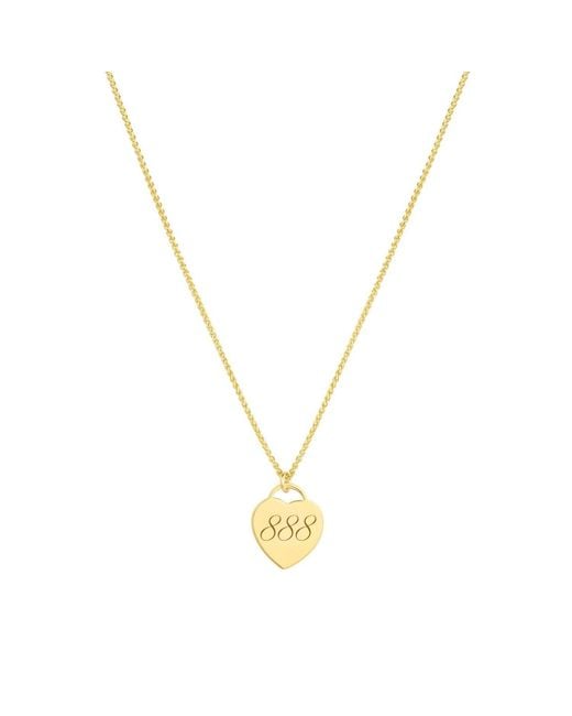 SET & STONES Metallic Alice Angel Numbers Necklace- Eight