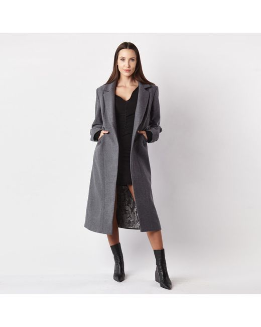 Mandragora Gray Classic Wool Coat