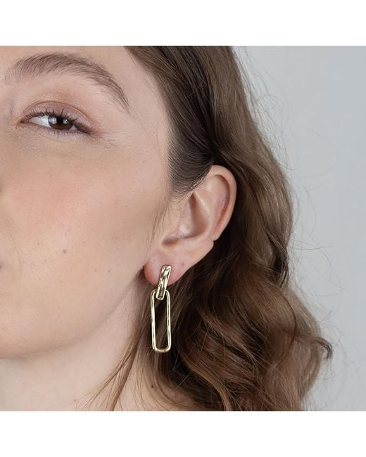 Rare Matters Jewelry Metallic Sleek Loop Drops Earrings