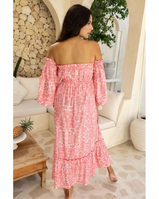 Sophia Alexia Pink Candy Pebbles Mykonos Dress