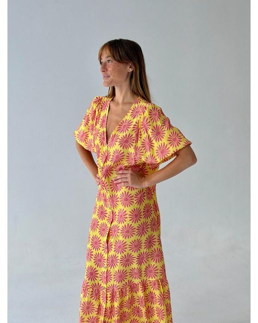 Mind Traveler Orange Mica Dress
