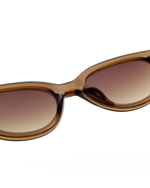 A.Kjærbede Brown Winnie Smoke Transparent Sunglasses for men