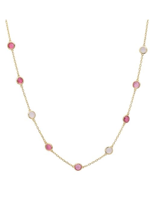Latelita London Metallic Sardinia Necklace The Pinks