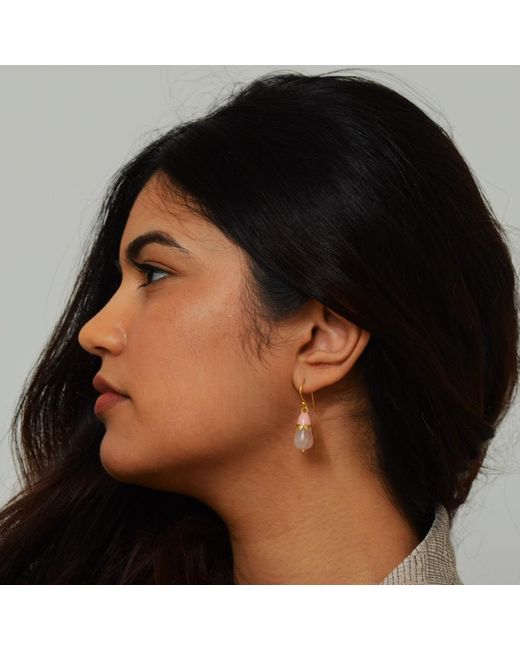 GEM BAZAAR Pink Top Hat Earrings