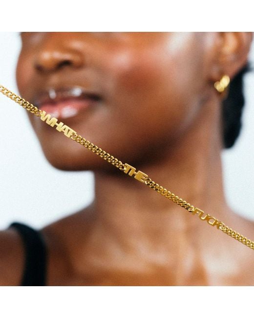 Hoops + Chains LDN Metallic What The Fuck Chain