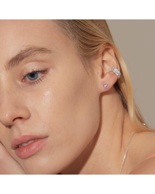 BLOOMTINE | Earth Angel HQ Blue Illuminess Premium Sterling Double Ear Cuff