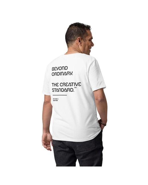 Anchor and Crew White Beyond Ordinary Creative Standard Organic Cotton T-Shirt for men