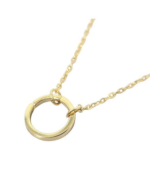 Harfi Metallic Plated Necklace With Openable Spring Clasp