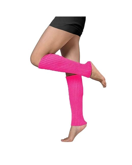 Monosuit Pink Fuchsia Knitted Leg Warmers