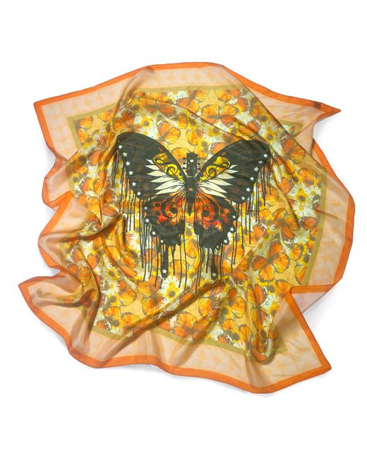 Henelle Metallic Laurel Canyon Silk Scarf