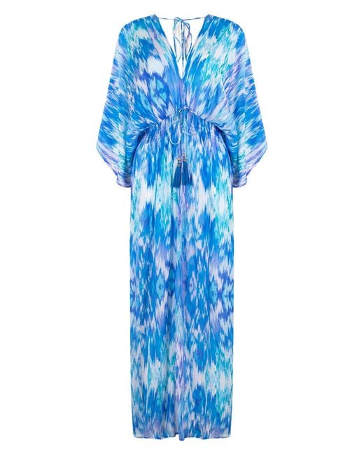 Sophia Alexia Blue Sea Dream Capri Kimono Dress