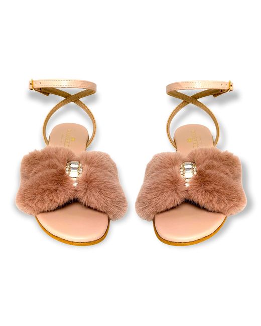 DAMAPREZIOSA Brown Neutrals Camilla Sandal