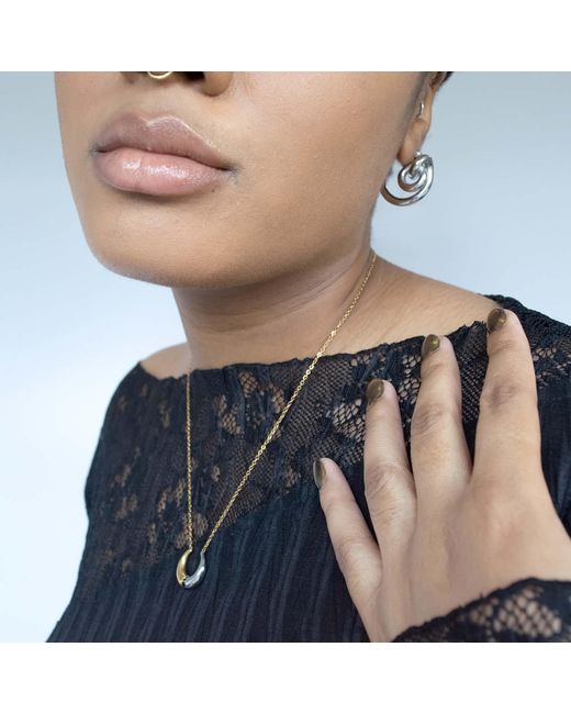 Superdivajewellery Metallic Kiely Mixed Metal Necklace