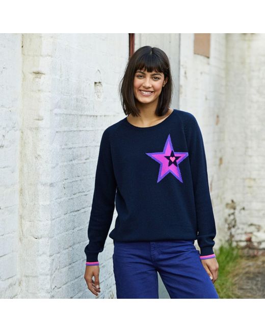 Cove Blue Star Cashmere Jumper