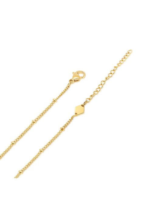 Nialaya Metallic Heart Pendant Necklace