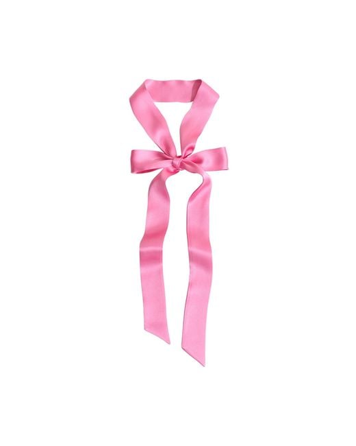 Lost Pattern Pink La Collectionneuse Silk Ribbon Scarf