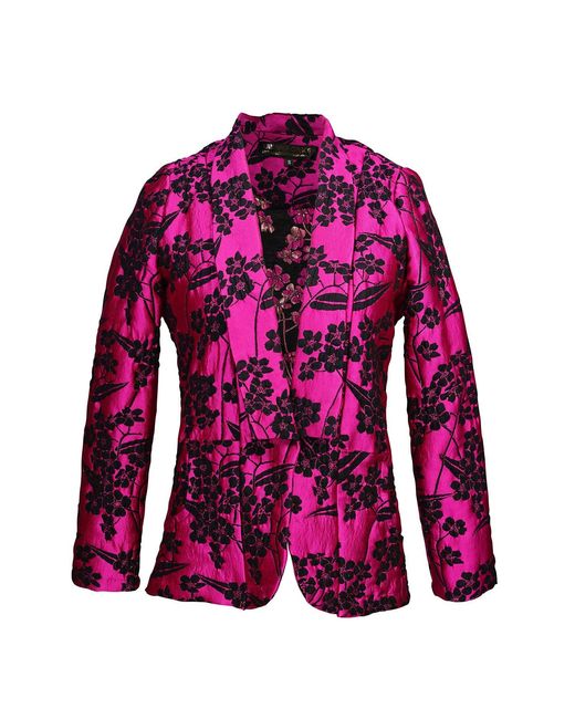 Jennafer Grace Purple Raspberry Blossom Blazer