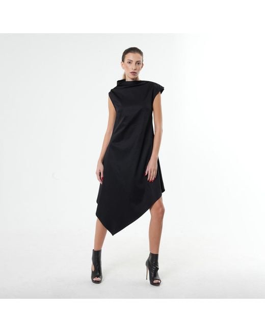 Metamorph Blue Elegant Asymmetrical Dress