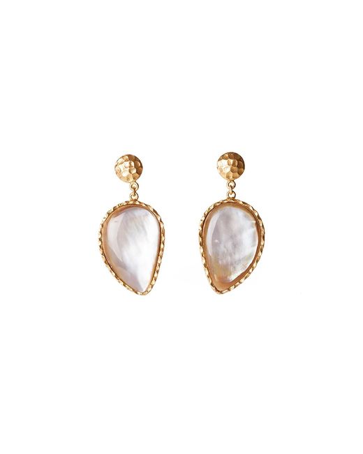 Christina Greene Metallic Moon Earrings