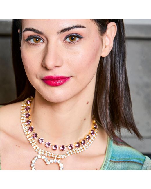 Laura Gray Black Adjustable Crystal Riviera Necklace