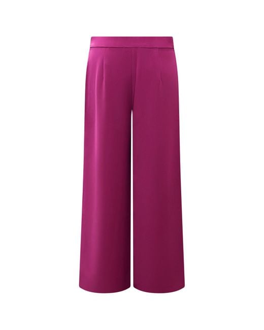 Perlavera Purple Pelin Fuchsia Side Zipper Pant
