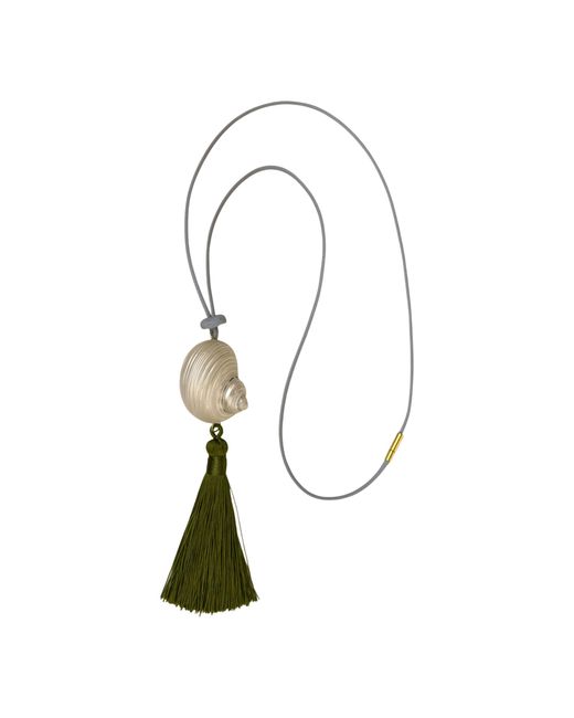 Sccollection Multicolor Celine Shell & Tassle Necklace
