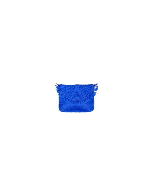 Springmoonatelier Blue Handmade Raffia Mini Bag –