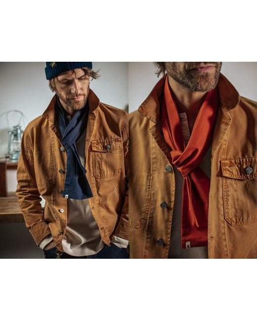 &SONS Trading Co Brown Ryder Hardwear Canvas Jacket for men