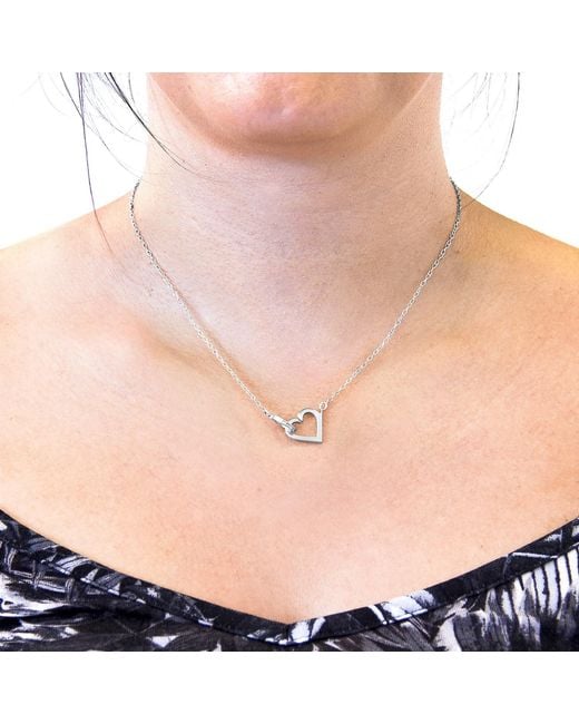 Anchor and Crew Metallic Little Heart Link Paradise Necklace Pendant
