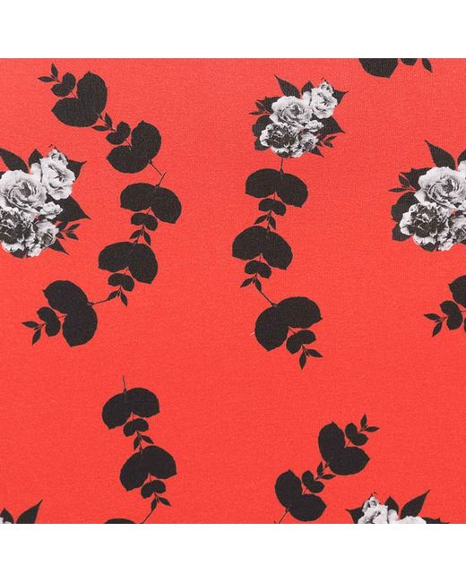 Sophie Cameron Davies Red Floral Maxi Jersey Skirt