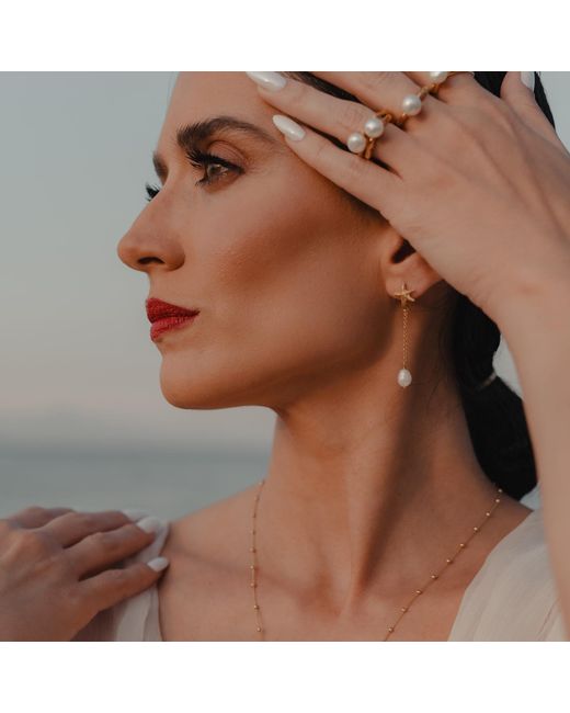 Myrto Katramadou Jewellery Metallic Thalassa – Pearl Ring