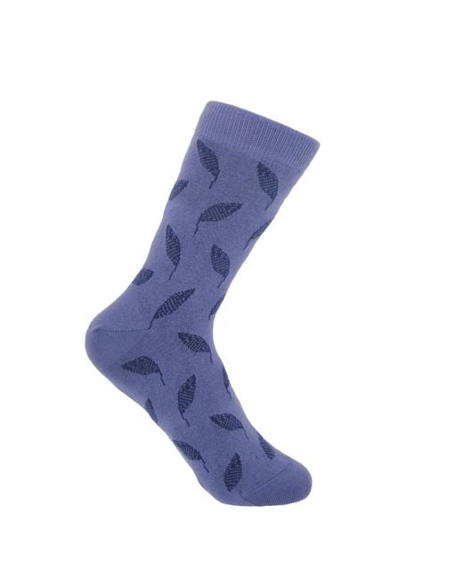 Peper Harow - Made in England Blue Nutcracker & Leaf Socks Bundle