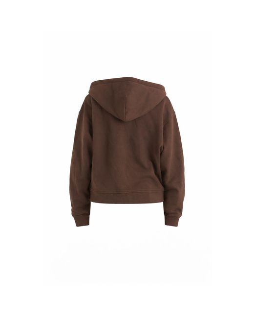 Loom Archives Brown Loom Zip Through Hoodie
