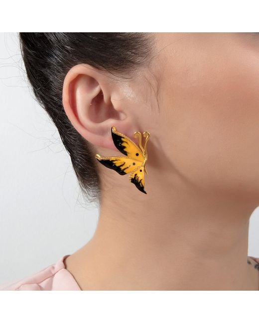 Milou Jewelry Multicolor Butterfly Earrings