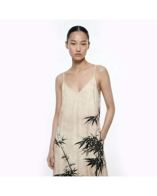 Aloha From Deer Metallic Neutrals Bamboo Maxi Dress