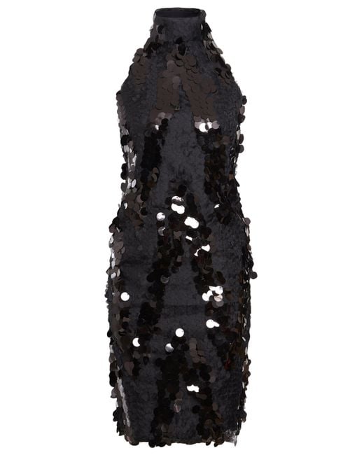 Sarvin Black Sparkly Dress