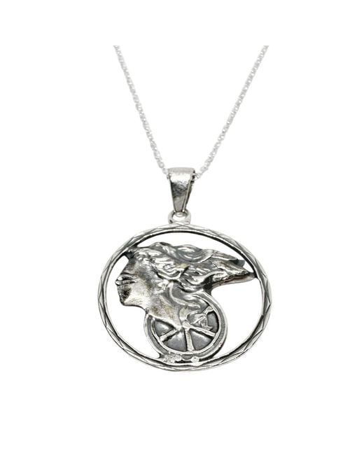 Tg-Jewellery by Tamara Gervasio Metallic Goddess Of Fortune Pendant Necklace – Sterling
