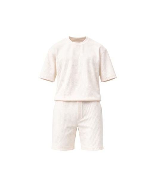 Maui X Lolita White Omni Off- Shorts Set for men