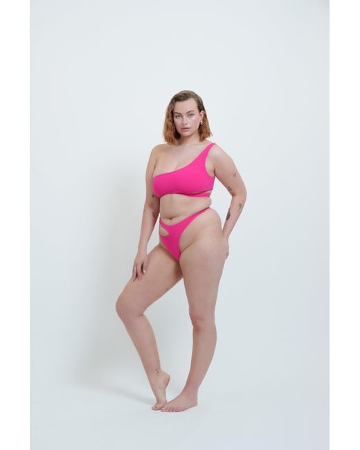 Haus of Mclees Pink Reversible Ace Bikini