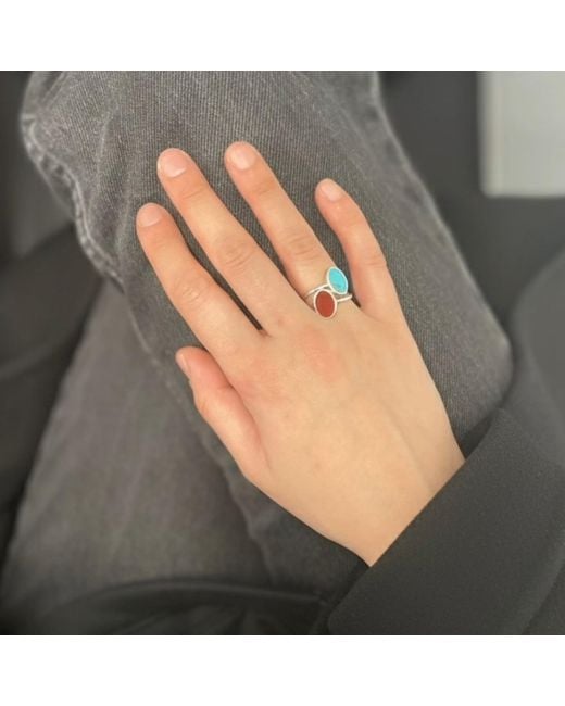 Fi Collection Blue Sterling Ring