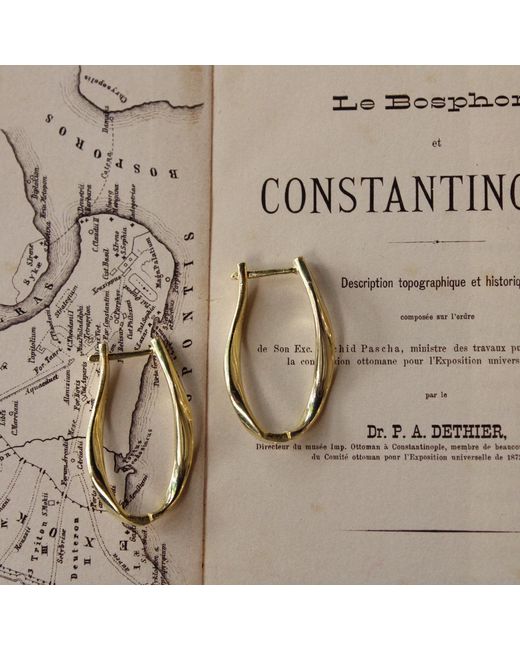 1610Istanbul Metallic Istanbul Geometric Earrings