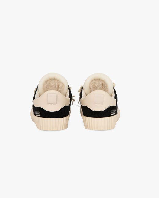 Springa | Unique Vulcanized Sneakers Italian Handmade Black Wavy Suede Embroidery Sneakers for men